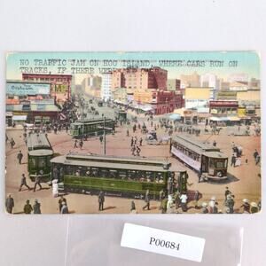 The Loop & Market Street Union Ferry Depot San Francisco CA 1900s Postcard